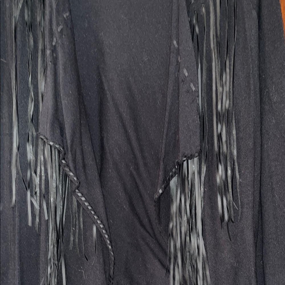 T Party Fashion Black Fringe Cardigan - Picture 3 of 4